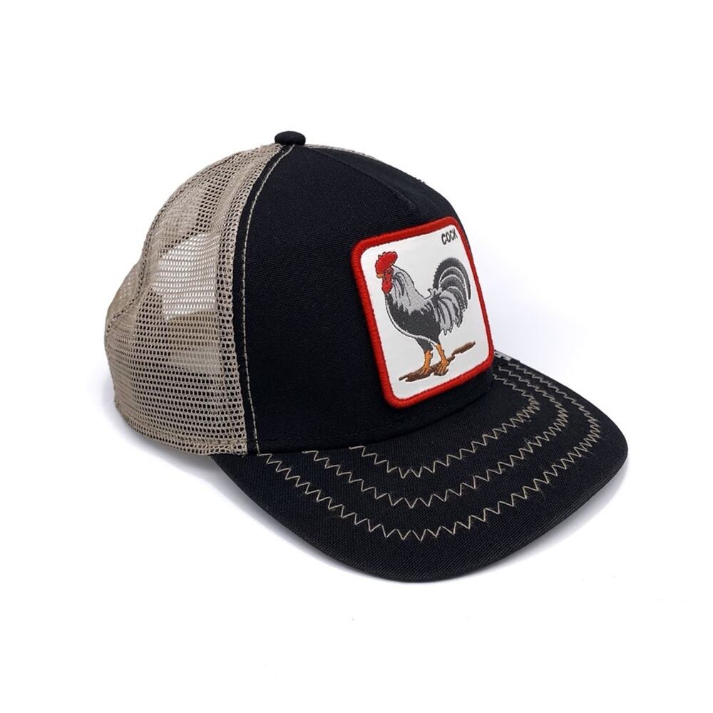 GOORIN BROS. The C ock Baseball Trucker Hat Black Tan